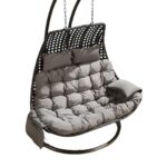 ⁦مرجيحة منزلية أنيقة من رتان بلاستيك – راحة وأناقة لأجواءك الخارجية⁩ - الصورة ⁦3⁩