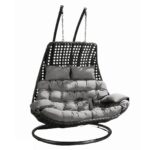 ⁦مرجيحة منزلية أنيقة من رتان بلاستيك – راحة وأناقة لأجواءك الخارجية⁩ - الصورة ⁦4⁩