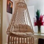 مرجيحة للبيت بتصميم عصري من المعدن والحبال القطنية – راحة وأناقة من Shamasy