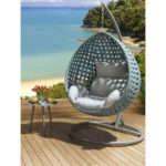 مرجيحة بلكونه من الرتان البلاستيك – تصميم أنيق ومتين للمساحات الخارجية