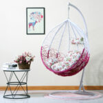 مرجيحه أطفال من الحديد والرتان المقاوم للشمس والماء – تصميم آمن وممتع