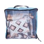 ⁦مرجيحه اطفال متعددة الألوان من خشب الزان الأحمر والقماش المعالج – آمنة وممتعة للصغار⁩ - الصورة ⁦3⁩