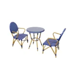 ⁦كراسي بلكونة رتان عملي مع ترابيزة حديد مطلي للعوامل الجوية⁩ - الصورة ⁦4⁩