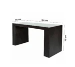 ⁦كرسي بار طقم رونا 6 كراسي رتان بيور عصري وفاخر⁩ - الصورة ⁦4⁩