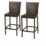 ⁦كرسي بار طقم رونا 6 كراسي رتان بيور عصري وفاخر⁩ - الصورة ⁦5⁩