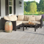 جلسات حدائق خارجية رتان أسود وطاولة زجاج | أثاث خارجي فاخر