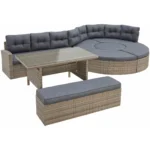 ⁦جلسات خارجية طقم اثاث خارجي مودرن قماش رمادي غامق⁩ - الصورة ⁦12⁩