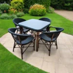 اشكال كراسي كافيهات مودرن مع ترابيزة معدنية