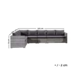 ⁦جلسات خارجية رتان رمادي مع اثاث خارجي فاخر⁩ - الصورة ⁦3⁩