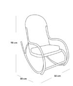 ⁦كرسي خارجي بخامة حديد متين وقماش جاكوار فاخر – تصميم عصري أنيق⁩ - الصورة ⁦4⁩