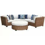 ⁦جلسات خارجية نصف دائرية خشابية | أثاث خارجي فاخر⁩ - الصورة ⁦5⁩