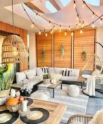 ركنه حديد من اثاث معدني ستيل مطلي الكتروستاتيك ضد الصدأ بمقاس 220×220