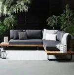 ركنه حديد مودرن 220x220 سم | أثاث معدني فاخر مقاوم للصدأ