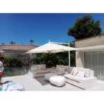 ⁦شماسي كافيهات معدنية HDPE أنيقة | شمسيات حدائق فاخرة⁩ - الصورة ⁦2⁩