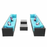 ⁦جلسات خارجية رتان أسود مع اثاث خارجي فاخر⁩ - الصورة ⁦4⁩