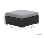 ⁦جلسات خارجية للمنازل من اثاث خارجي رتان فيراني وقماش رمادي أنيق⁩ - الصورة ⁦7⁩