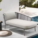 شازلونج بحر بيج خامة حديد وحبال مقاوم للماء