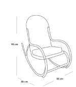 كرسي هزاز حديد