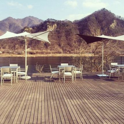 مظلات للشمس – مظلة العصفور 2.5×2.5 متر فولاذية متينة